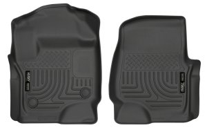 Ford Super Duty Floor Mat - Front - Husky Liners - WeatherBeater - Black - 2017